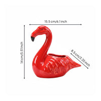Flamingo Flower Pot Decorative Flamingo Planter Sturdy for Balcony
