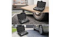 Lug Wrench with Storage Case Compact Lug Nut Removal Tool Portable Ratcheting Wrench with Case for Vehicle Owners, Drivers, Roadside Emergency, Garage