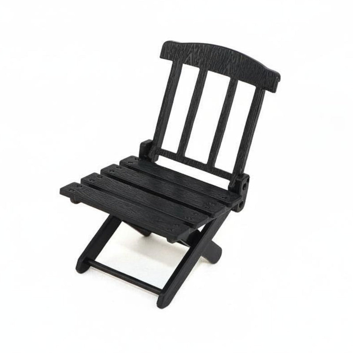 Miniature Beach Chair Scene Accessory Foldable Doll Deck Chair Realistic Appearance Dollhouse Furniture for Kids, Diorama