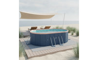 Oval Above Ground Pool Reinforced Above Ground Swimming Pool Stable for Family, Kids, Backyard, Garden, Patio