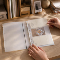 A4 3-Pocket Vertical Binder for Cards, Stickers, and Collectibles