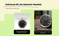 Global Positioning Speedometer, 85mm Waterproof and Dustproof, Red Backlight, Universal 0-200km/h for Car, Motorcycle, Boat