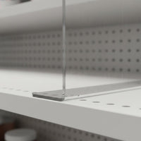 10 Pieces Clear Shelf Divider L-Shaped Shelf Barrier Space-Saving