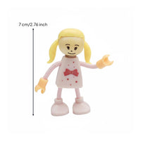 Poseable Doll Small Figure with Flexible Limbs Movable Toy for Photographers, Stop-Motion