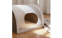 Cardboard Cat Scratcher House Tunnel hideaway lounge Extra Large Animal Dwelling Furniture for Kittens, Multiple Cats
