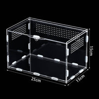Acrylic Amphibian Box Secure Lock Acrylic Amphibian Enclosure Abrasion Resistant