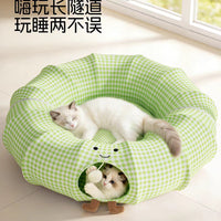 Cat Tunnel Toy for Large Cats, Breathable Fabric, Indoor Use, All Seasons