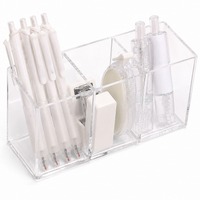 Makeup Box, Cosmetic Storage, Large Capacity, Transparent, Desktop Storage, Cosmetics Storage, 3-Tier, Plastic, Small Item Case