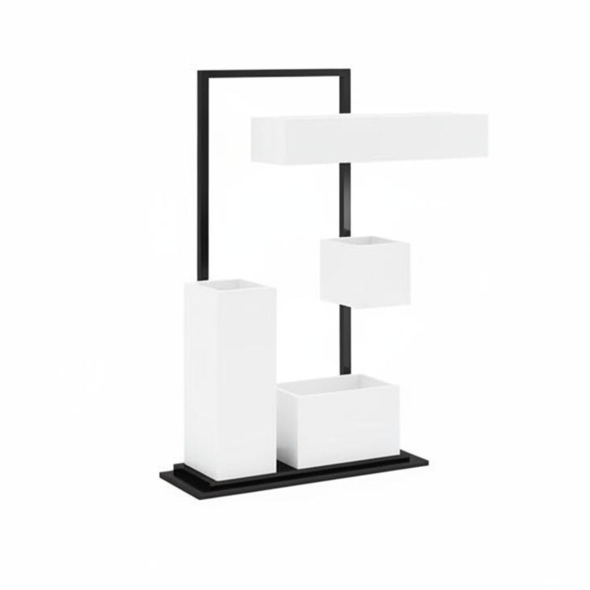 Rectangular Trough Planter Anti-Rust Rectangular Plant Pot Configurable Design Modern and Design for Homeowners, Gardeners
