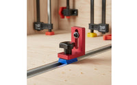 Sliding Slot Design Woodworking Push Handle Fence Adjustable Aluminum Fence Stop for Woodworkers, Workshop
