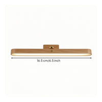 Wooden Wall Lamp Minimalist LED Vanity Light Even Illumination for Hallway