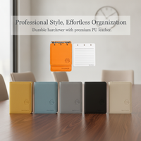 TACOTACO Mini Loose-Leaf Notebook with Hard Cover, Portable Pocket-Sized Journal for Daily Notes, Meetings, and Planning