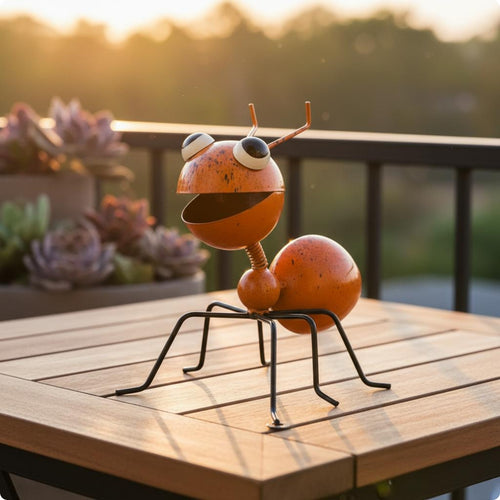 Metal Arthropod Figurine Wire Antennae Iron Arthropod Figurine Indoor Outdoor Use Home Decoration for Courtyard