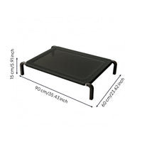 Raised Mesh Dog Cot Curved Legs Elevated Pet Cot Mesh Pet Bed Sturdy