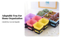 12compartment Pot Holder Reusable multi-compartment Pot Tray Organizing for Indoor, Gardeners