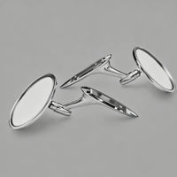 Chrome Rearview Mirror Universal Fit Auto Accessory Adorable