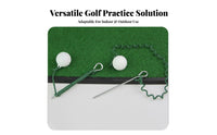 Indoor Outdoor Use Golf Rope Ball Rhythm Control Golf Swing Practice Aid Lightweight & Portable for Beginners, Backyard, Garden, Office