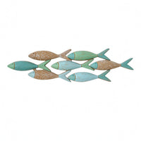 Clustered Wall Artfully Carved Texture Mediterranean Wall Piece Painted Finish for Living Room