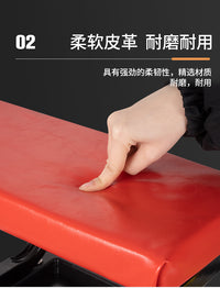 带工具盘通用汽修凳多功能收纳凳移动修车凳万向轮U型工具凳方凳