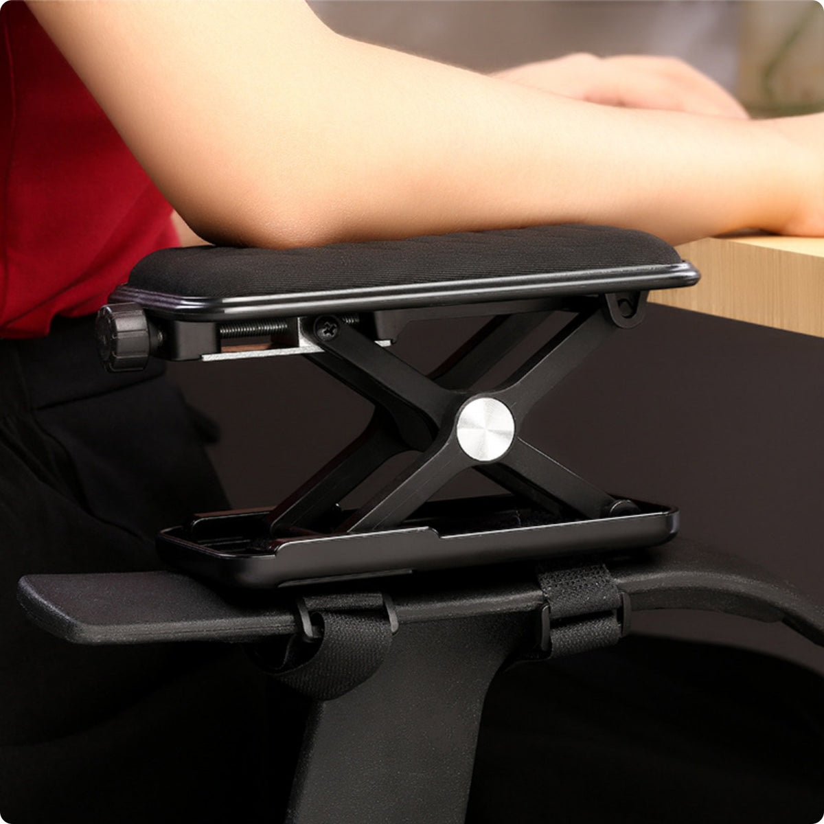 Height Adjustable Arm Pad Stable Bracket Desk Chair Armrest Cushion for Gaming