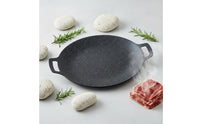 Korean BBQ Plate Portable Korean BBQ Grill Pan Non-Stick Barbecue Pan Easy to Clean Nonstick Stovetop Grill Oil Draining Design