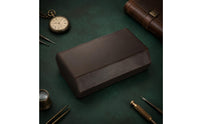 8 Pieces Watch Organizer Box Leather Watch Case Storage Holder Soft Lining Accessory Display Scratch Protection Suitable for Home Bedroom Office Use