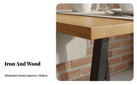 Thick Tabletop Industrial Dining Table Long-Lasting Retro Dining Table and Chair Set Easy to Clean Adjustable Anti-Slip Feet for Restaurant Owners, Apartment Dwellers, Interior Designers, Cafe, Breakfast Nook
