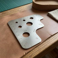 Radius Marking Ruler Easy to Read Leather Ruler Long-Lasting