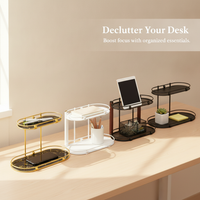 Luxury Multi-layer Bathroom Countertop Organizer Shelf for Cosmetics and Toiletries