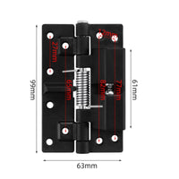 Hidden Door Coil Hinge Multifunctional Self-Closing Door Hinge Easy to Install