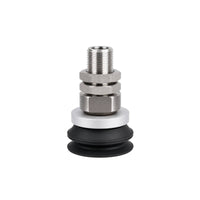 Suction Cup with Metal Plate Industrial Bellows Suction Cup Two-Tone Durable for Automation, Material Handling