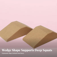 High-Density Cork Squat Ramp Wear-Resistant Cork Fitness Brick Long-Lasting for Weightlifters, Beginners, Gym, Physical Rehabilitation