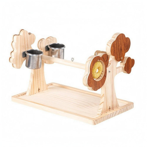 Bird Stand with Cups billowyShaped Tree Bird Stand