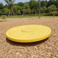 Waist Twisting Disc Floor-Mounted Waist Rotator Twisting Plate Heavy-Duty Rotator Plate Textured for Outdoor Gyms, Parks