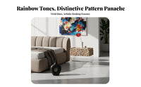 levitating Nightstand Italian Inspired Bedside Cabinet Rainbow Effect Front