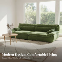 Sailboat-Shaped Folding Couch Foldable Design Fold-extendable Sleeper Sofa French Cream design Loveseat for Students, Homeowners, Small Spaces, Studio Flat
