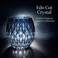 Kiriko-style Crystal Whiskey Glass, Light Luxury Retro