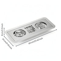 Cup Rinser with Dual Heads Space-Saving Stainless Steel Cup Rinser Compact for Coffee Drink Stations, Kitchen Sinks