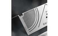 Square Tube Layout Ruler Rust-Resistant Marking Ruler with Slots Measuring Tool for Fabricators, Workshops