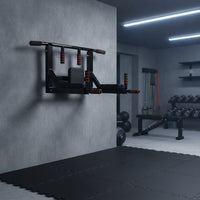 Strength Station with Backrest Ergonomic Home Workout Station with Foam Grips Supportive Fitness Equipment for Athletes