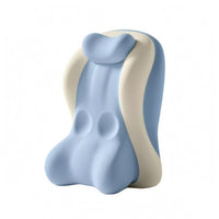 Bed Backrest Pillow Molded Surface Back Support Cushion Two-Tone for Bedroom