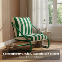 Striped Highspine Armchair mid-century modern styleera Modern design Home Furniture for Readers