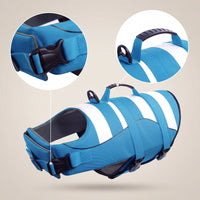 Adjustable Dog Life Jacket with Rescue Handle Secure Dog Life Jacket with D-Attachment High-Buoyancy Lightweight for Young Dogs