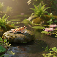 Resin Frog Statue Realistic Outdoor Decor Cute for Terrarium, Aquarium Hobbyists