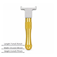 Knurled Grip Dual-Purpose Lever Tool Compact Pry Bar Multitool Metal