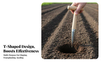 Garden T-Handle Hole Digger, Soil Auger, Planting, Fertilizing, Transplanting, Mud Land Tool