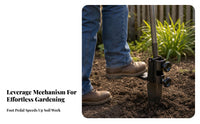 Leverage Digging Assist Attachment Foot Platform Spade Helper Hand-Tightening Knobs Soil Turning Aid Bolt Fastening