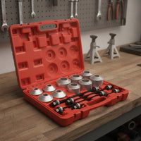 Automotive Bushing Replacement Tool Kit Universal Pull and Press Sleeve Kit Complete Bushing Installation Tool Compatible for Garage