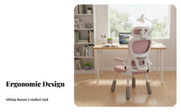 Adjustable Ergonomic Kids' Chair Lumbar Assist Study Seat Split Supportrest With Limb Supportrestsrests for Teenagers, Children