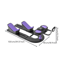 Crawling Machine Curved Frame Core Training Machine Low-Profile for Home Fitness